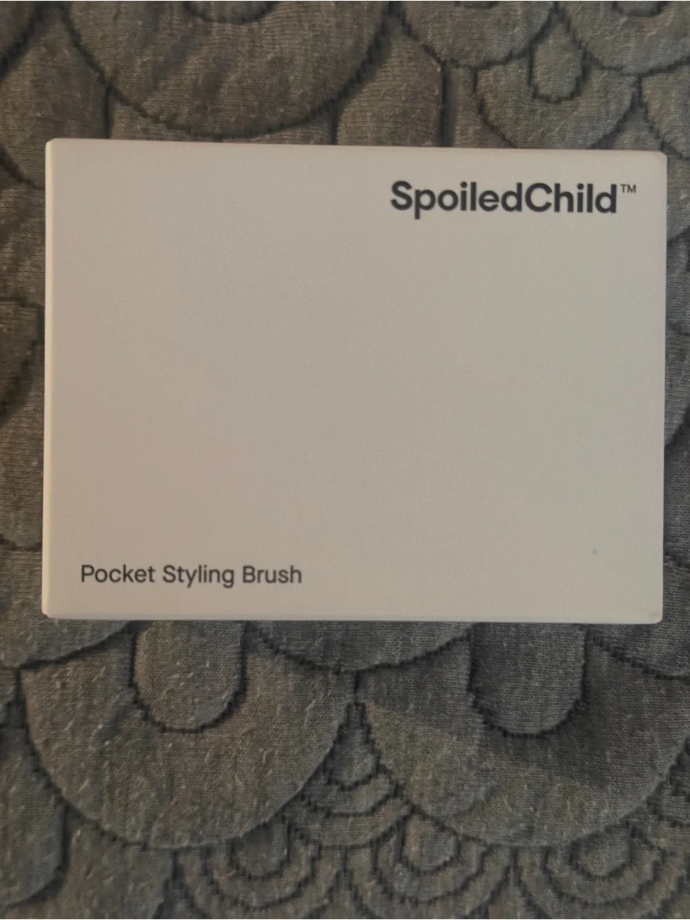 🤍 NEW SpoiledChild Pocket Styling Brush White Travel Hair Brush With Box ✨